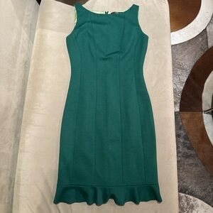 Tahari Green Tank Midi Dress